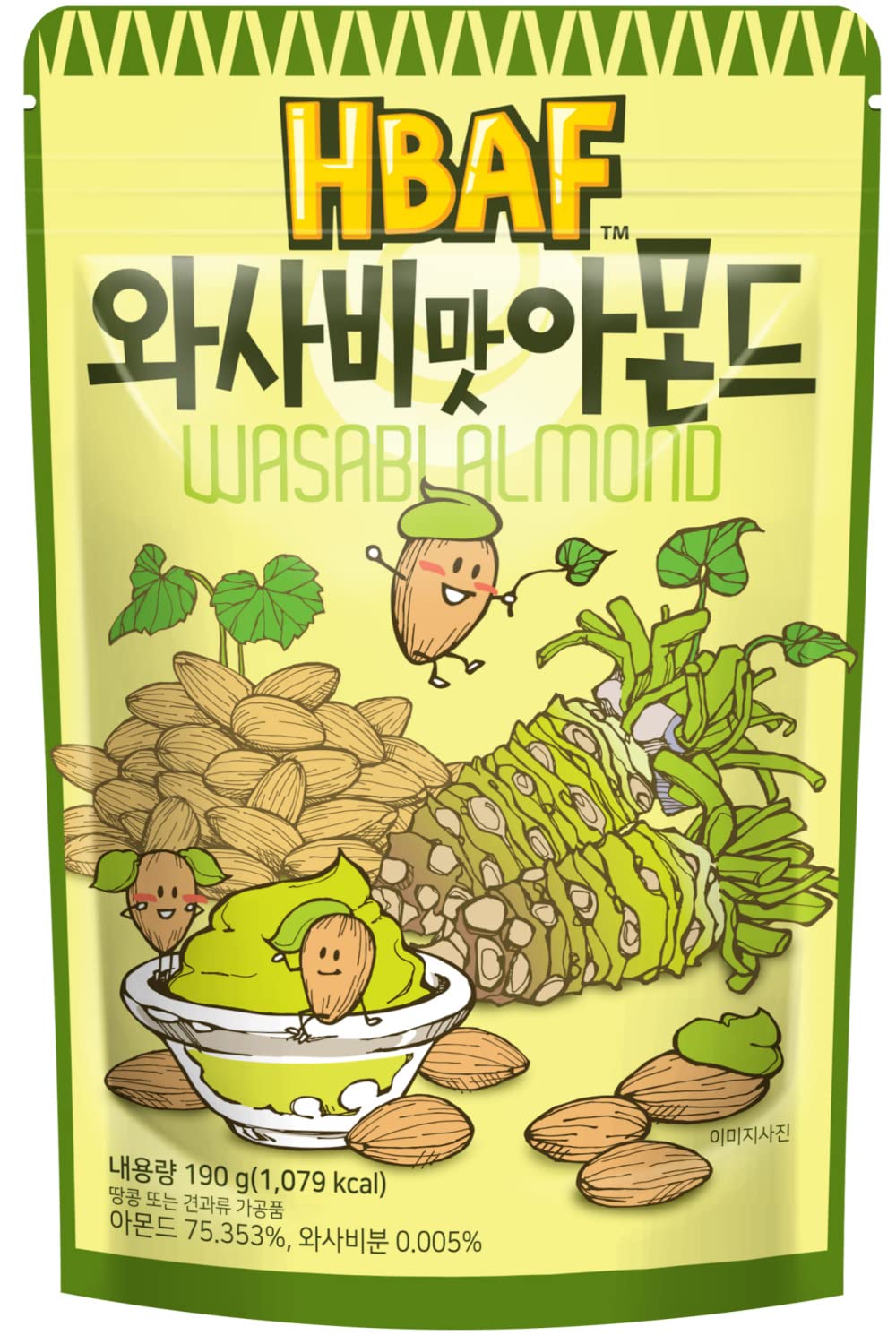 HBAF Wasabi Almond 210g x 20